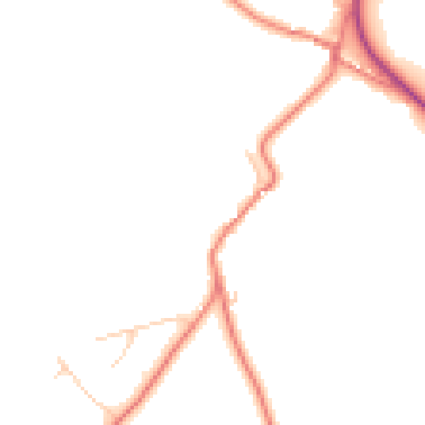 Daytime road noise heatmap for LA7 7AU