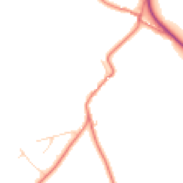 Daytime road noise heatmap for LA7 7AX