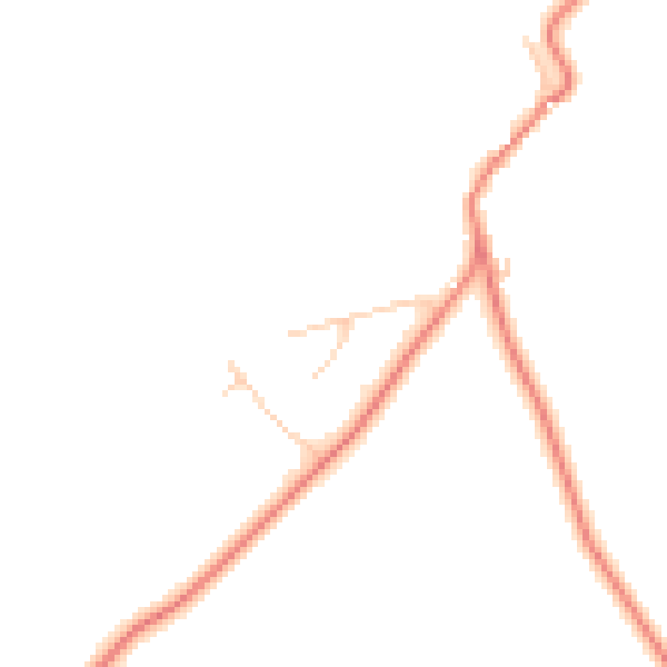 Daytime road noise heatmap for LA7 7BB