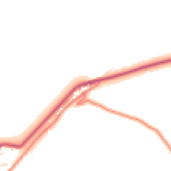 Daytime road noise heatmap for LA7 7BF