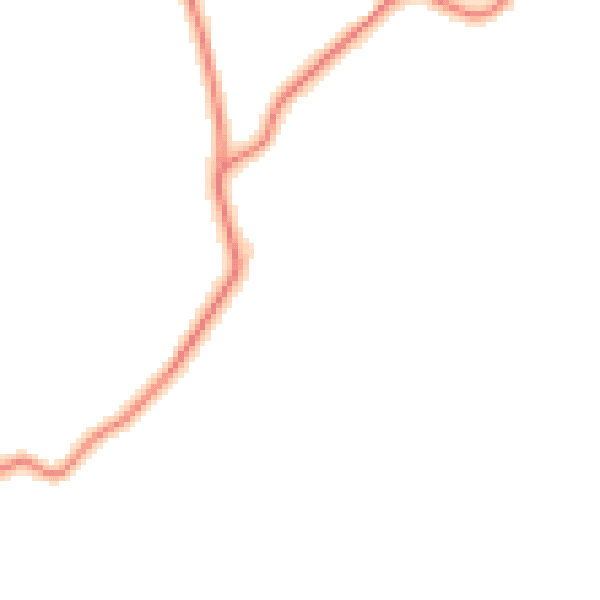 Daytime road noise heatmap for LA7 7BP