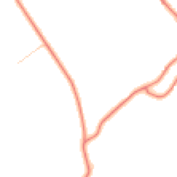 Daytime road noise heatmap for LA7 7BS