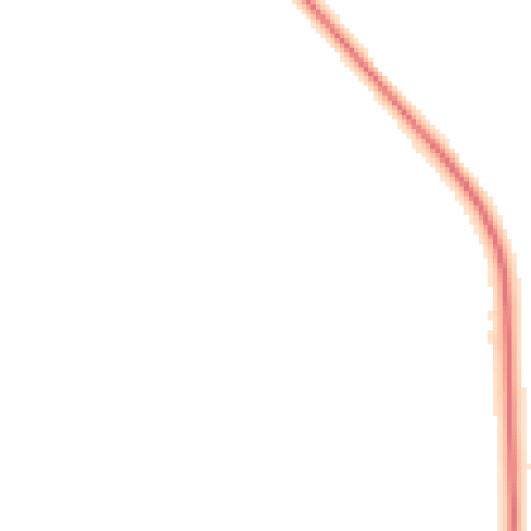 Night-time road noise heatmap for LA7 7BW