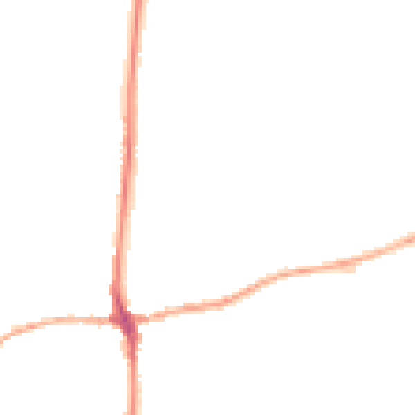 Night-time road noise heatmap for LA7 7DF