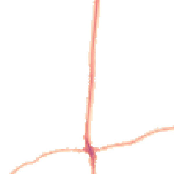 Night-time road noise heatmap for LA7 7DW