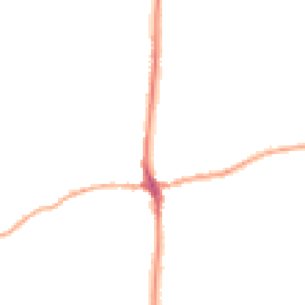 Night-time road noise heatmap for LA7 7DX