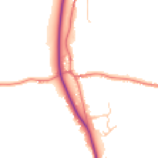 Daytime road noise heatmap for LA7 7EL