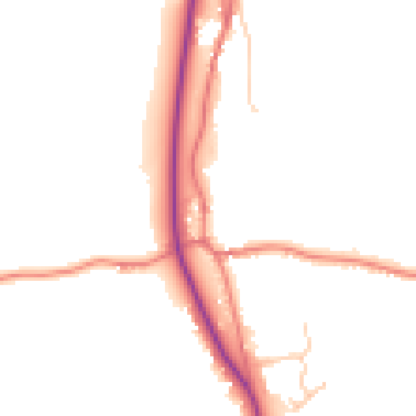 Daytime road noise heatmap for LA7 7ER