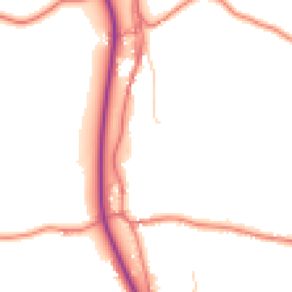 Daytime road noise heatmap for LA7 7ES