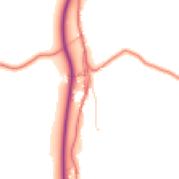 Daytime road noise heatmap for LA7 7EU