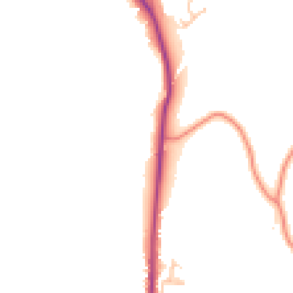 Daytime road noise heatmap for LA7 7FJ