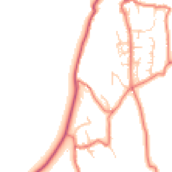 Daytime road noise heatmap for LA7 7JU