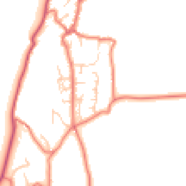 Daytime road noise heatmap for LA7 7JW