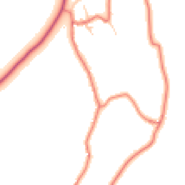 Daytime road noise heatmap for LA7 7LD