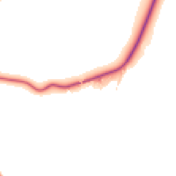 Daytime road noise heatmap for LA7 7LR
