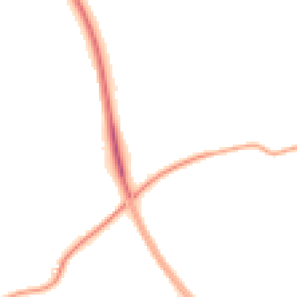 Night-time road noise heatmap for LA7 7NH