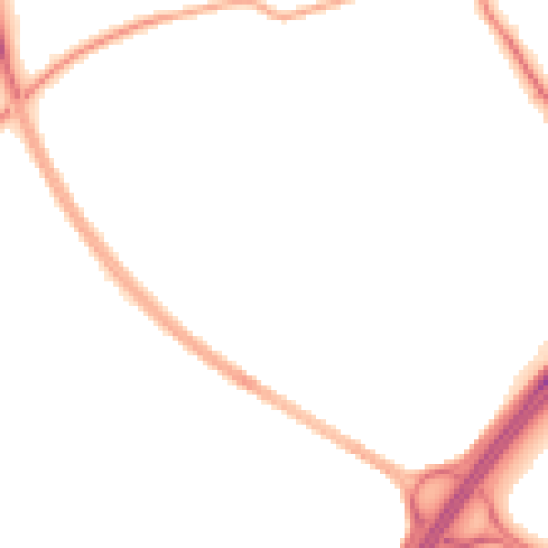Night-time road noise heatmap for LA7 7NL