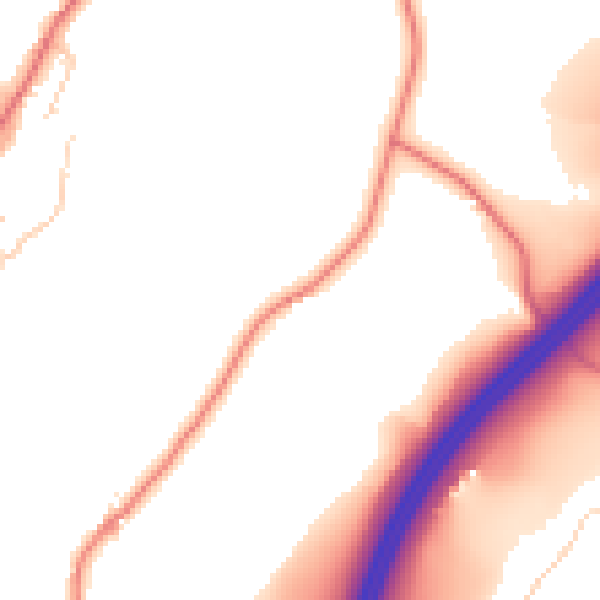 Daytime road noise heatmap for LA7 7PA