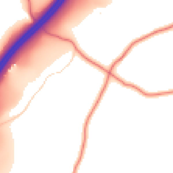 Daytime road noise heatmap for LA7 7PD