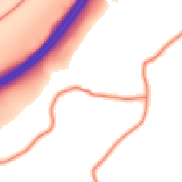 Daytime road noise heatmap for LA7 7PE
