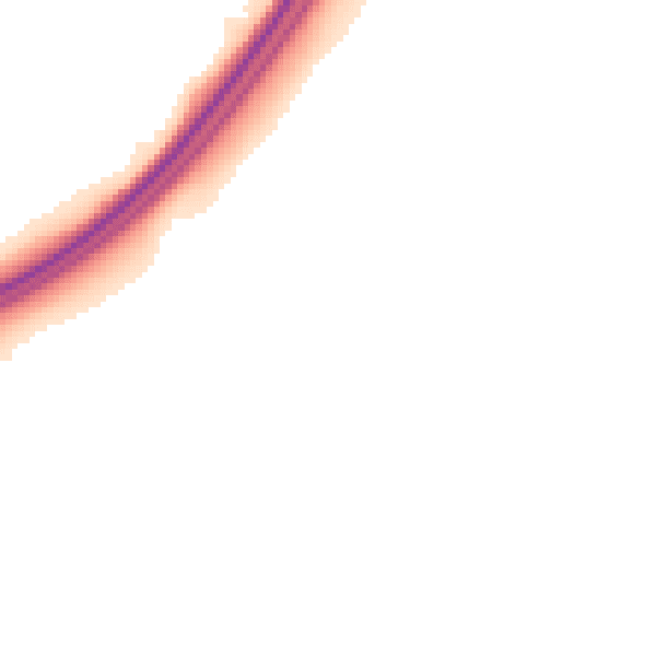 Night-time road noise heatmap for LA7 7PE
