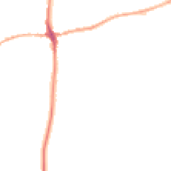 Night-time road noise heatmap for LA7 7QG