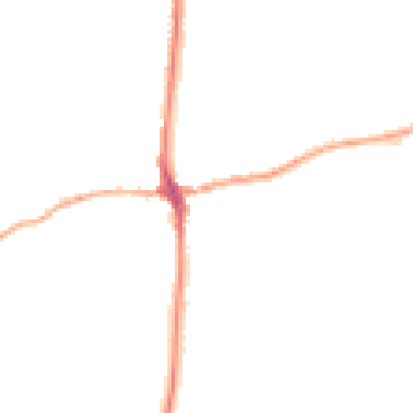 Night-time road noise heatmap for LA7 7QJ