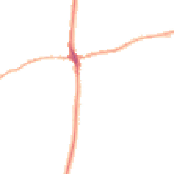 Night-time road noise heatmap for LA7 7QS