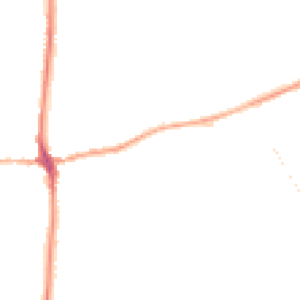 Night-time road noise heatmap for LA7 7RB