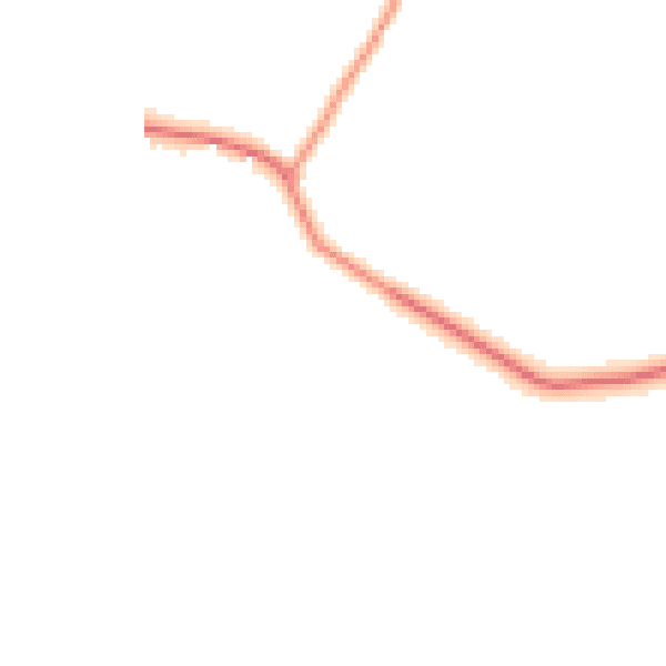 Daytime road noise heatmap for LD8 2HL