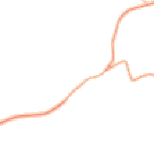 Daytime road noise heatmap for LD8 2HW