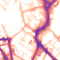 Daytime road noise heatmap for LE1 1AR