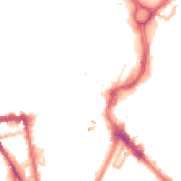 Night-time road noise heatmap for LE1 1AR