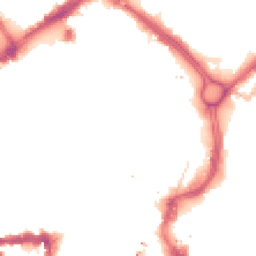 Night-time road noise heatmap for LE1 1AS