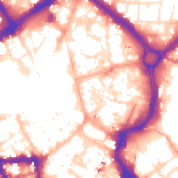 Daytime road noise heatmap for LE1 1AT