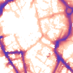 Daytime road noise heatmap for LE1 1DE