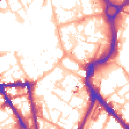 Daytime road noise heatmap for LE1 1DH
