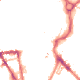 Night-time road noise heatmap for LE1 1DH