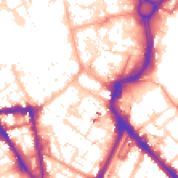 Daytime road noise heatmap for LE1 1DJ