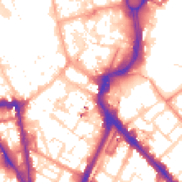 Daytime road noise heatmap for LE1 1DL