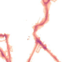 Night-time road noise heatmap for LE1 1DL