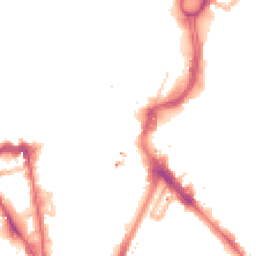Night-time road noise heatmap for LE1 1DN