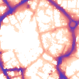 Daytime road noise heatmap for LE1 1FA