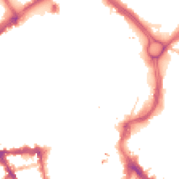 Night-time road noise heatmap for LE1 1FB