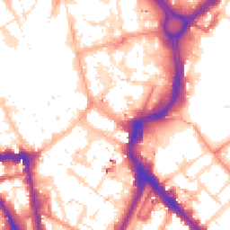 Daytime road noise heatmap for LE1 1LH