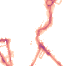 Night-time road noise heatmap for LE1 1PA