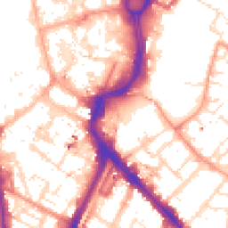 Daytime road noise heatmap for LE1 1PG