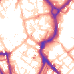 Daytime road noise heatmap for LE1 1QA