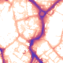 Daytime road noise heatmap for LE1 1QD