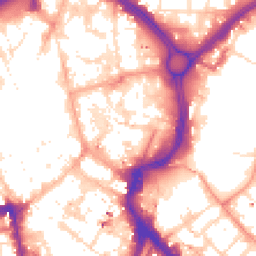 Daytime road noise heatmap for LE1 1QS